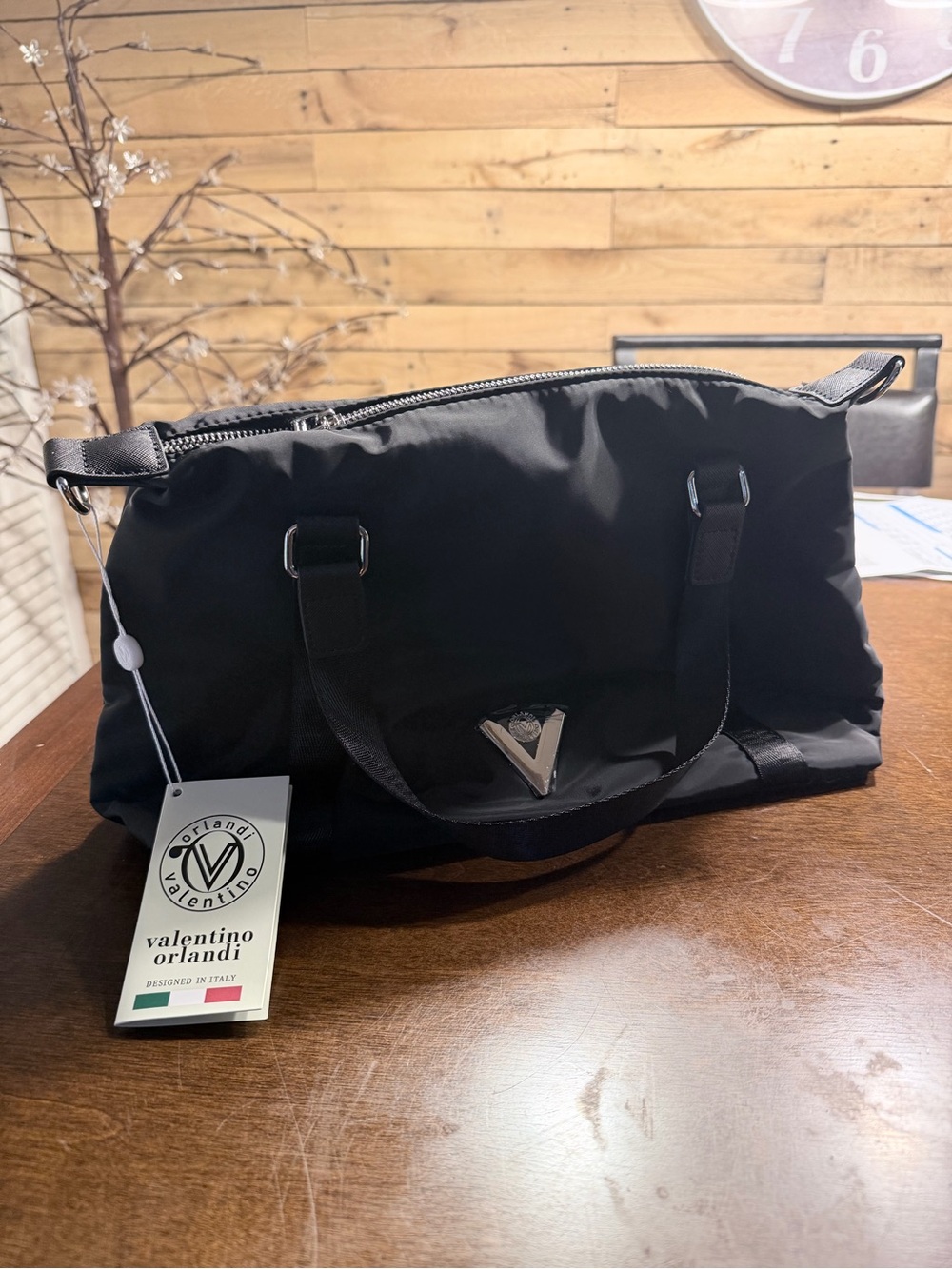 NWT Valentino Orlandi Shoulder Bag Nylon lightweight Made in Italy